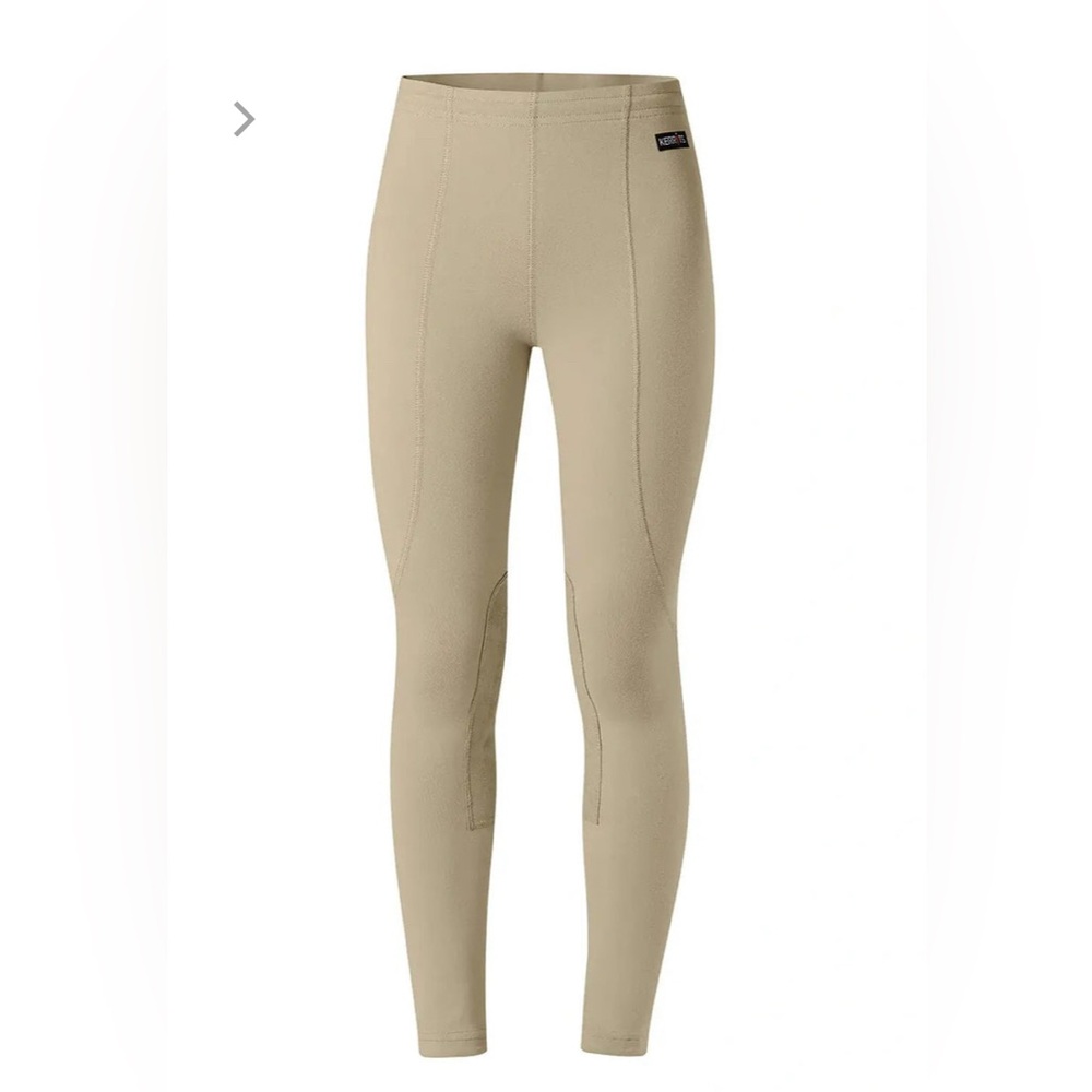 KERRITS KIDS PERFORMANCE TIGHT equestrian breeches- TAN size Large